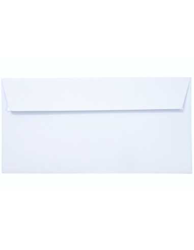 Busta da lettera con stampa bianco DL (11x22cm) con strip adesivo Olin Ultimate White 120g