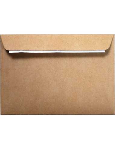 Busta da lettera ecologica marrone C5 (16,2x22,9cm) con strip adesivo Design Eko 120g