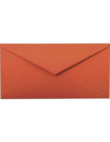 Busta da lettera colorata ecologica rosso DL (11x22cm) gommata Materica Terra Rosa 120g