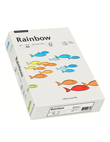 Carta colorata grigio chiaro 160g Rainbow - conf. 250 fogli A4