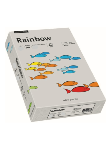 Carta colorata grigio 160g Rainbow - conf. 250 fogli A4