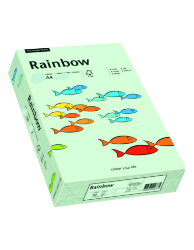 Carta colorata menta 160g Rainbow - conf. 250 fogli A4