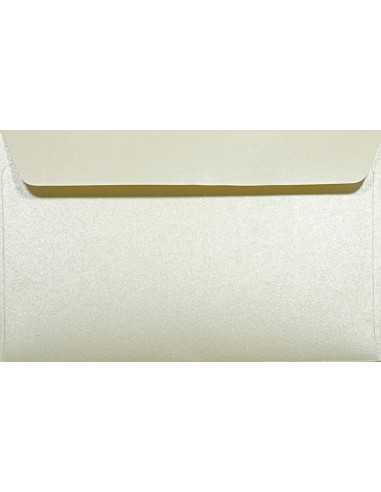 Busta da lettera metallizzata perlescente crema K3 (10,5x15,5cm) gommata Majestic Candelight Cream 120g